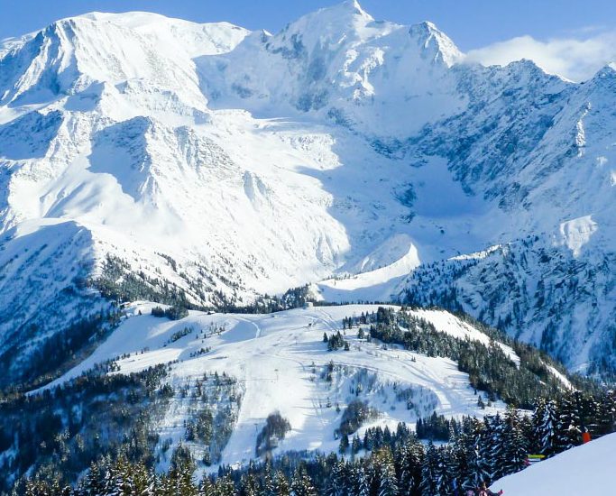 Chamonix-Les Houches. Schi la poalele lui Mont Blanc